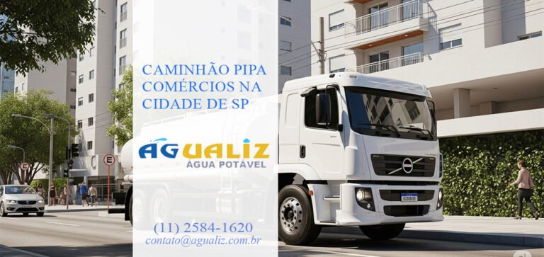 Caminhão Pipa Comércios na Cidade de SP