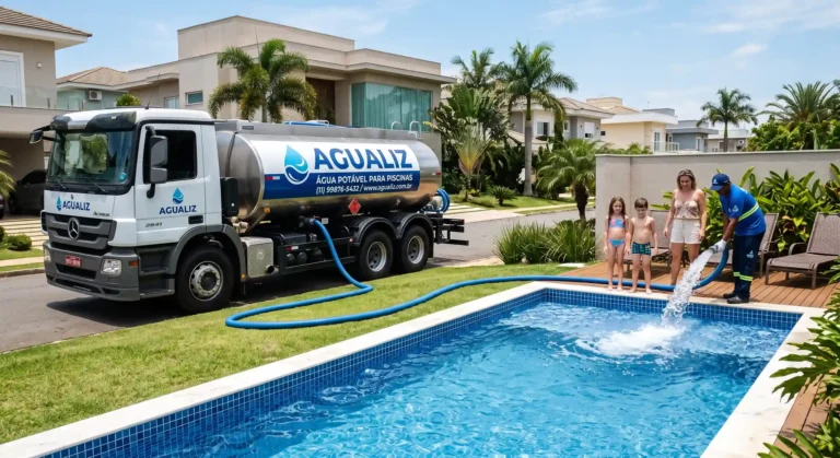 Caminhão de Água para Piscina