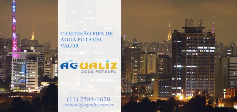 Caminhão Pipa de Água Potável Valor
